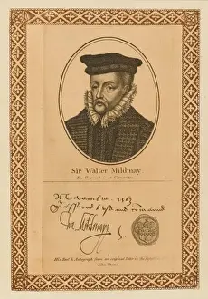 16th Century Statesman Prints: Walter Mildmay
