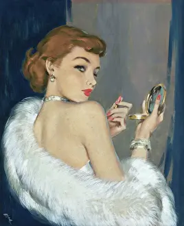 Warpaint Print c.1950 by David Wright