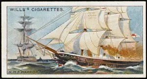 British Naval Vessels Prints: Warrior Cigarette Card