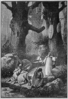 Ancient Celtic Art Prints: Warriors and Druid