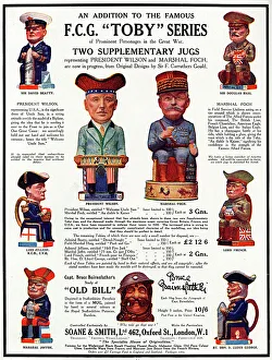Wartime Toby jugs, WW1 Wartime Toby jugs, WW1