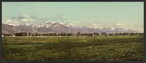 Photochrom Prints For Sale Prints: The Wasatch Range from the Valley of the Jordan