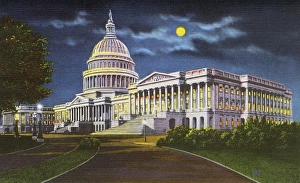 Washington DC, USA - US Capitol Building by night Washington DC, USA - US Capitol Building by night