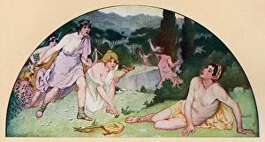 Washington DC, USA - Library of Congress Mural - Orpheus Washington DC, USA - Library of Congress Mural - Orpheus