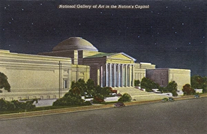 Washington DC, USA - National Gallery of Art at night Washington DC, USA - National Gallery of Art at night