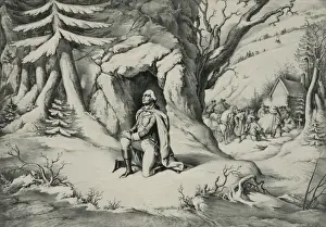 Washington at Valley Forge Print, c1853