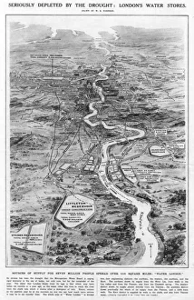 Water shortage and supply: Londons water stores, 1921 Water shortage and supply: Londons water stores, 1921