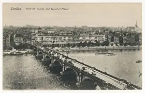 Historic River Thames Views Prints: Waterloo Bridge C1900