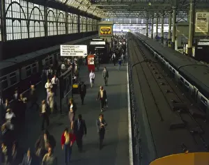 Waterloo Commuters Print, London 1981