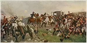 Battle Of Waterloo Prints: Waterloo Print: Napoleon on the Battlefield