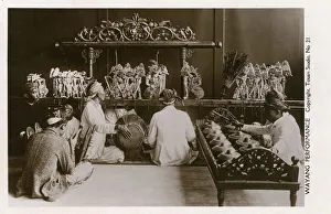 Wayang puppet theatre and Gamelan Orchestra - Java Wayang puppet theatre and Gamelan Orchestra - Java