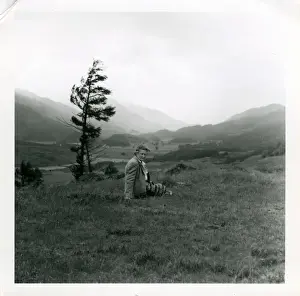 Weary Hiker Print, Comrie, Perthshire, Scotland 1962