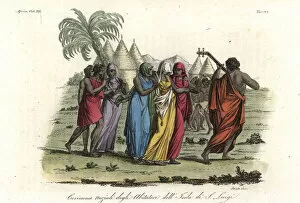 Saint-Louis Collection: Wedding ceremony among the natives of Ndor