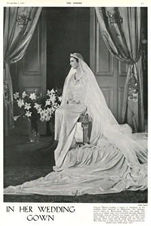 In Her Wedding Gown - Princess Marina of Greece In Her Wedding Gown - Princess Marina of Greece