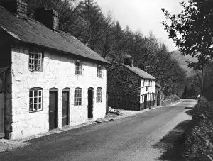 Welsh Cottages at Cwm Bellan Print