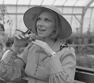 Wendy Craig, English actress, with butterflies Wendy Craig, English actress, with butterflies