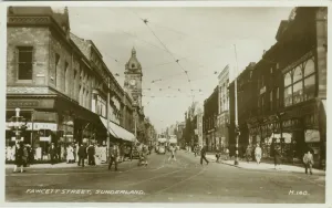 Prints of Fawcett Street, Sunderland, Tyne and Wear, Durham, England Durham Prints: Fawcett Street Print, Sunderland, England
