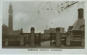 University Gates Print, Bournbrook, Birmingham, England