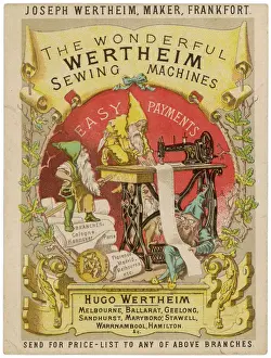 Wertheim's Sewing Machine Print