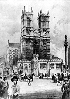 Westminster Abbey, before the Coronation, 1902 Westminster Abbey, before the Coronation, 1902