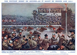 Cartoon Collection: The Wettest Derby on Record by The Tout, 1927