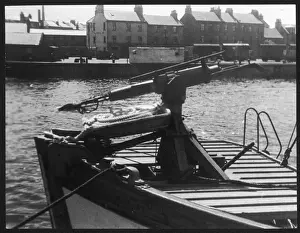 Whaling Harpoon Print: Ayr Harbour, Scotland
