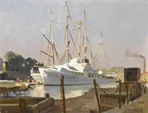 Historical Naval Vessels Prints: A White Ship