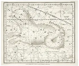 Early Astronomy History Prints: Whittaker Star Map 23