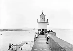 Republic Of Ireland Landmarks Prints: Wicklow Harbour Lighthouse