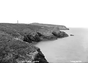 Early 20th Century Irish Print of Wicklow Head Coastline