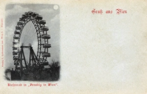 The Wiener Riesenrad - Big Wheel in Vienna, Austria The Wiener Riesenrad - Big Wheel in Vienna, Austria