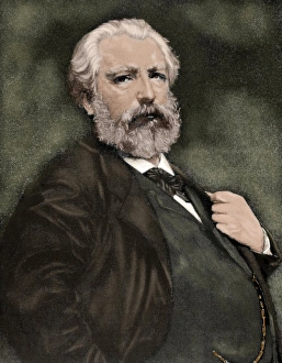 William-Adolphe Bouguereau (1825-1905). Colored engraving William-Adolphe Bouguereau (1825-1905). Colored engraving