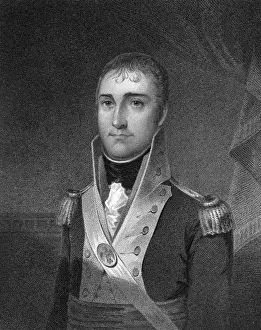 Prints of WILLIAM CHARLES COLES CLAIBORNE American soldier and statesman wih his autograph Date: 1775 - 1815 William Charles Prints: William C C Claiborne Print, 1775-1815