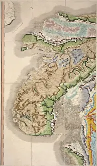 Geological Map Prints: William Smith's Geological Map Fig. 6 Print (1815)