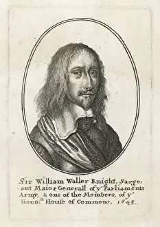 English Civil War History Prints: William Waller (Anon)