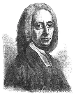 Print of William Whiston, English Theologian