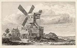 Historic Windmills UK Prints: Wimbledon Windmill