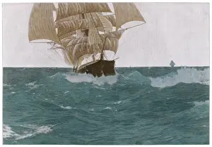 Sailing Ship Rigging Prints: Before the Wind