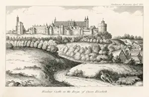 Historic Windsor Castle Images Prints: Windsor in C16