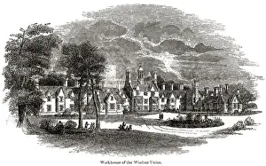 Victorian Workhouses England Prints: Windsor Union Workhouse