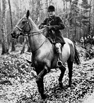 Winston Churchill Hunting Boar, France, 1927 Winston Churchill Hunting Boar, France, 1927