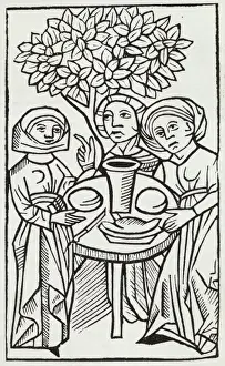 Print of Three Witches at the Sabbat