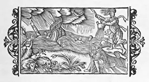 Scandinavian Witches Call up a Storm Print