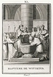 The Print of Wittekind's Baptism