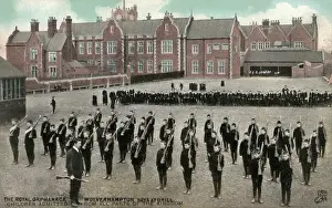 Wolverhampton Royal Orphanage Print: Older boys in rifle drill