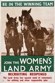 Recruitment Prints: Womens Land Army Recruiting Poster Print