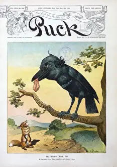 William Jennings Bryan Cartoon Prints: He won t let go