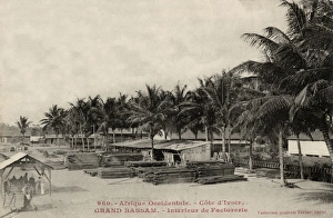 Wood factory in Grand-Bassam, Ivory Coast Wood factory in Grand-Bassam, Ivory Coast
