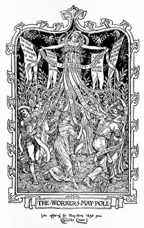 The Workers May-Pole, design for a socialist poster The Workers May-Pole, design for a socialist poster