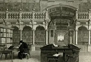 Working in Bodleian: A Print from 1842